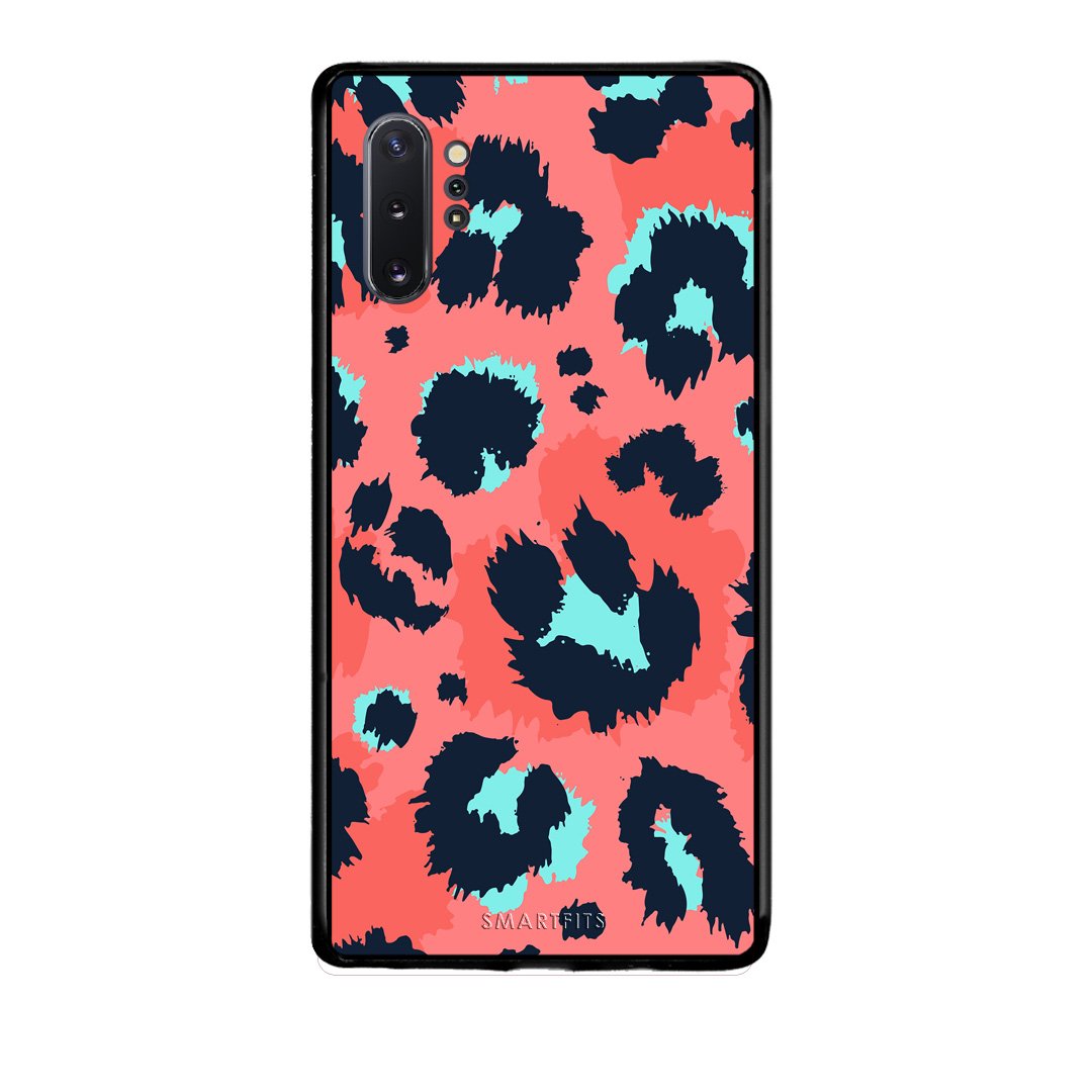 22 - Samsung Note 10+ Pink Leopard Animal case, cover, bumper