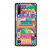 Thumbnail for Samsung Note 10+ Bubbles Soap θήκη από τη Smartfits με σχέδιο στο πίσω μέρος και μαύρο περίβλημα | Smartphone case with colorful back and black bezels by Smartfits