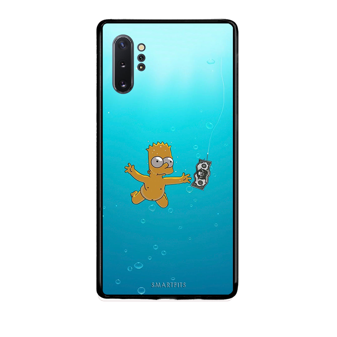 Samsung Note 10+ Chasing Money θήκη από τη Smartfits με σχέδιο στο πίσω μέρος και μαύρο περίβλημα | Smartphone case with colorful back and black bezels by Smartfits