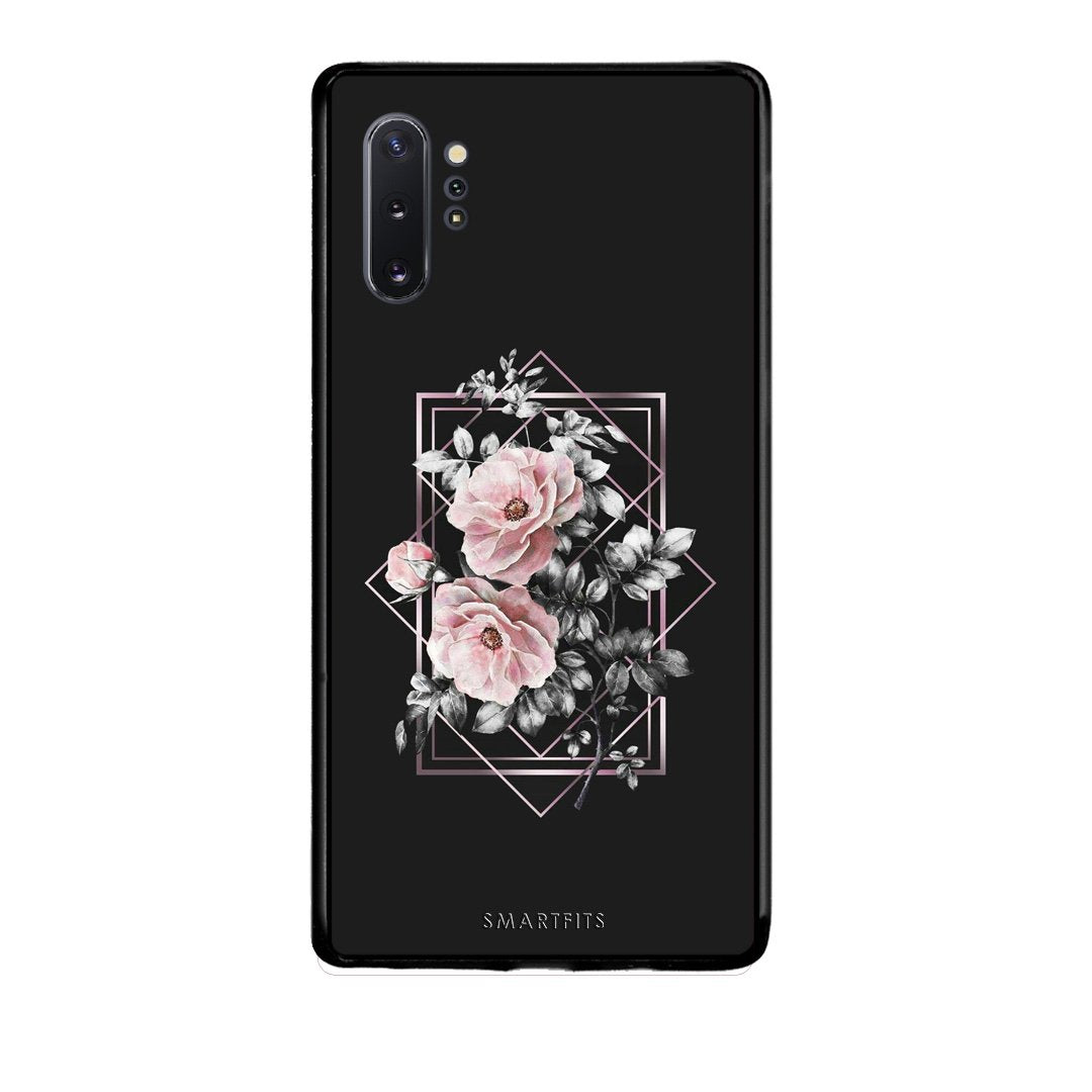 4 - Samsung Note 10+ Frame Flower case, cover, bumper