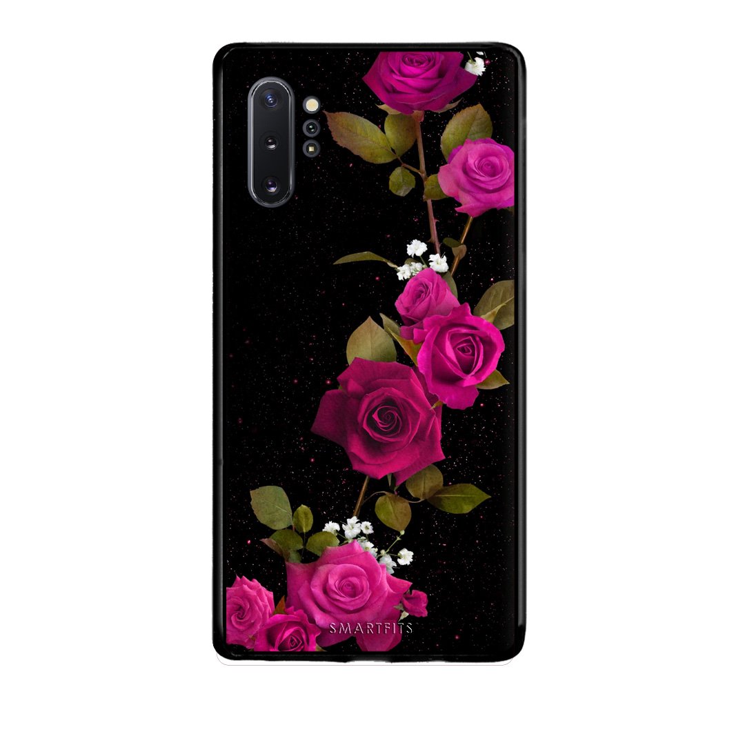 4 - Samsung Note 10+ Red Roses Flower case, cover, bumper