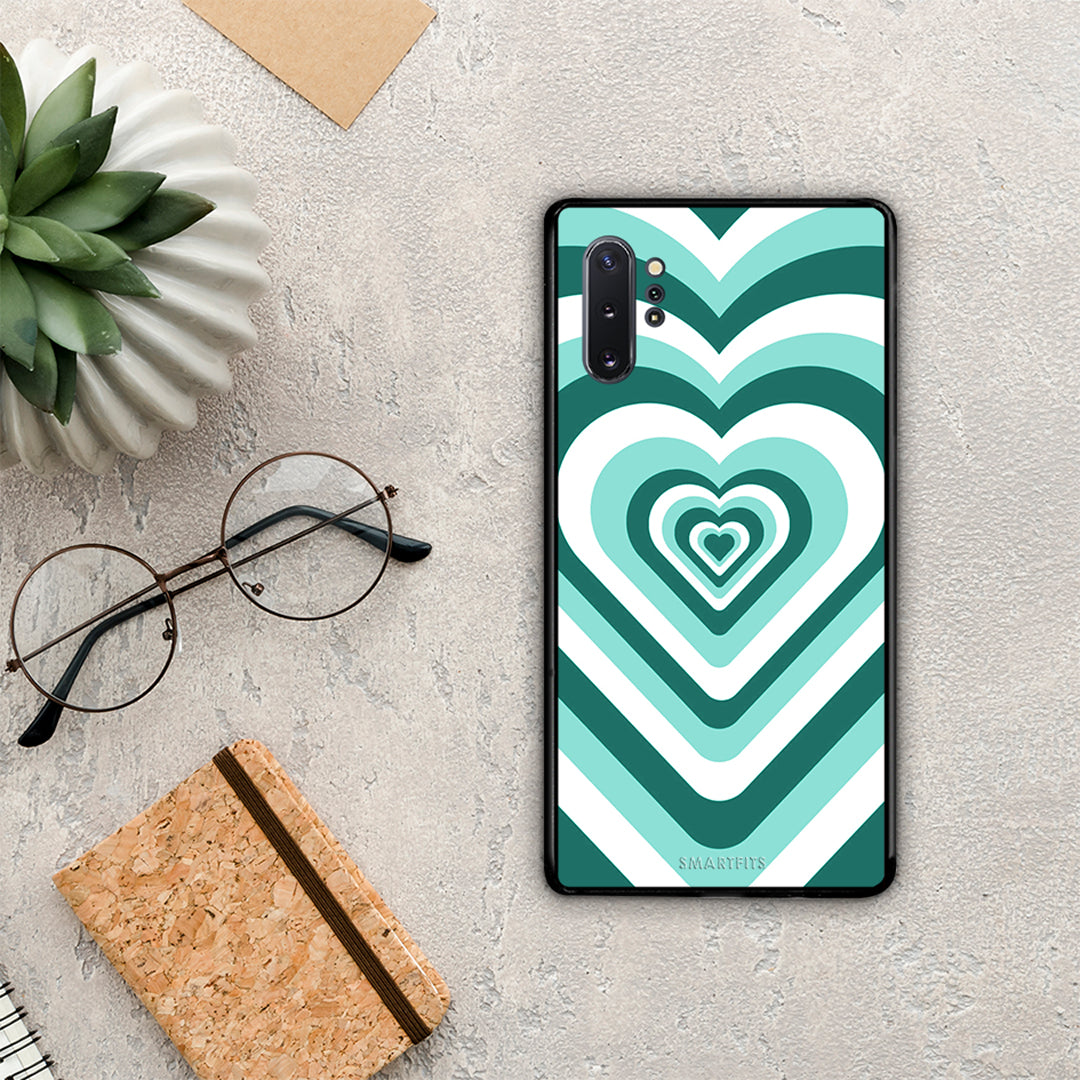 Green Hearts - Samsung Galaxy Note 10+ case