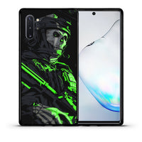 Thumbnail for Θήκη Αγίου Βαλεντίνου Samsung Note 10+ Green Soldier από τη Smartfits με σχέδιο στο πίσω μέρος και μαύρο περίβλημα | Samsung Note 10+ Green Soldier case with colorful back and black bezels