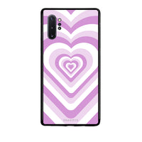 Thumbnail for Samsung Note 10+ Lilac Hearts θήκη από τη Smartfits με σχέδιο στο πίσω μέρος και μαύρο περίβλημα | Smartphone case with colorful back and black bezels by Smartfits