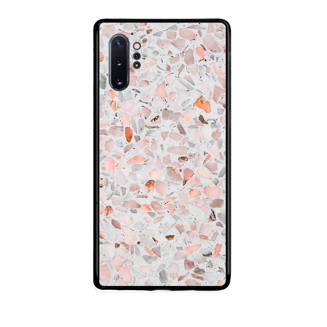 Samsung Note 10+ Marble Terrazzo θήκη από τη Smartfits με σχέδιο στο πίσω μέρος και μαύρο περίβλημα | Smartphone case with colorful back and black bezels by Smartfits