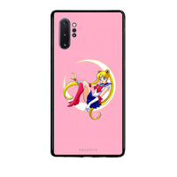 Thumbnail for Samsung Note 10+ Moon Girl θήκη από τη Smartfits με σχέδιο στο πίσω μέρος και μαύρο περίβλημα | Smartphone case with colorful back and black bezels by Smartfits