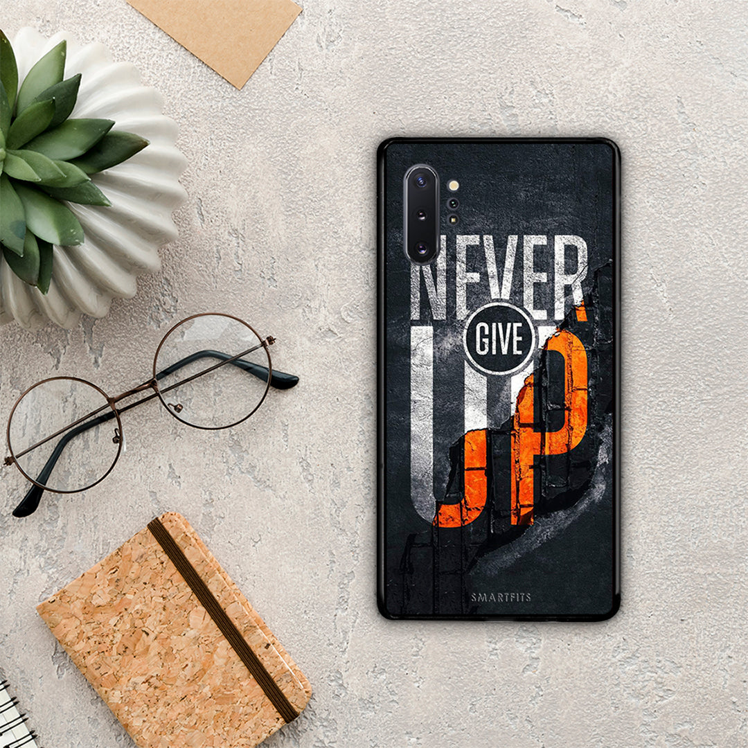 Never Give Up - Samsung Galaxy Note 10+ θήκη