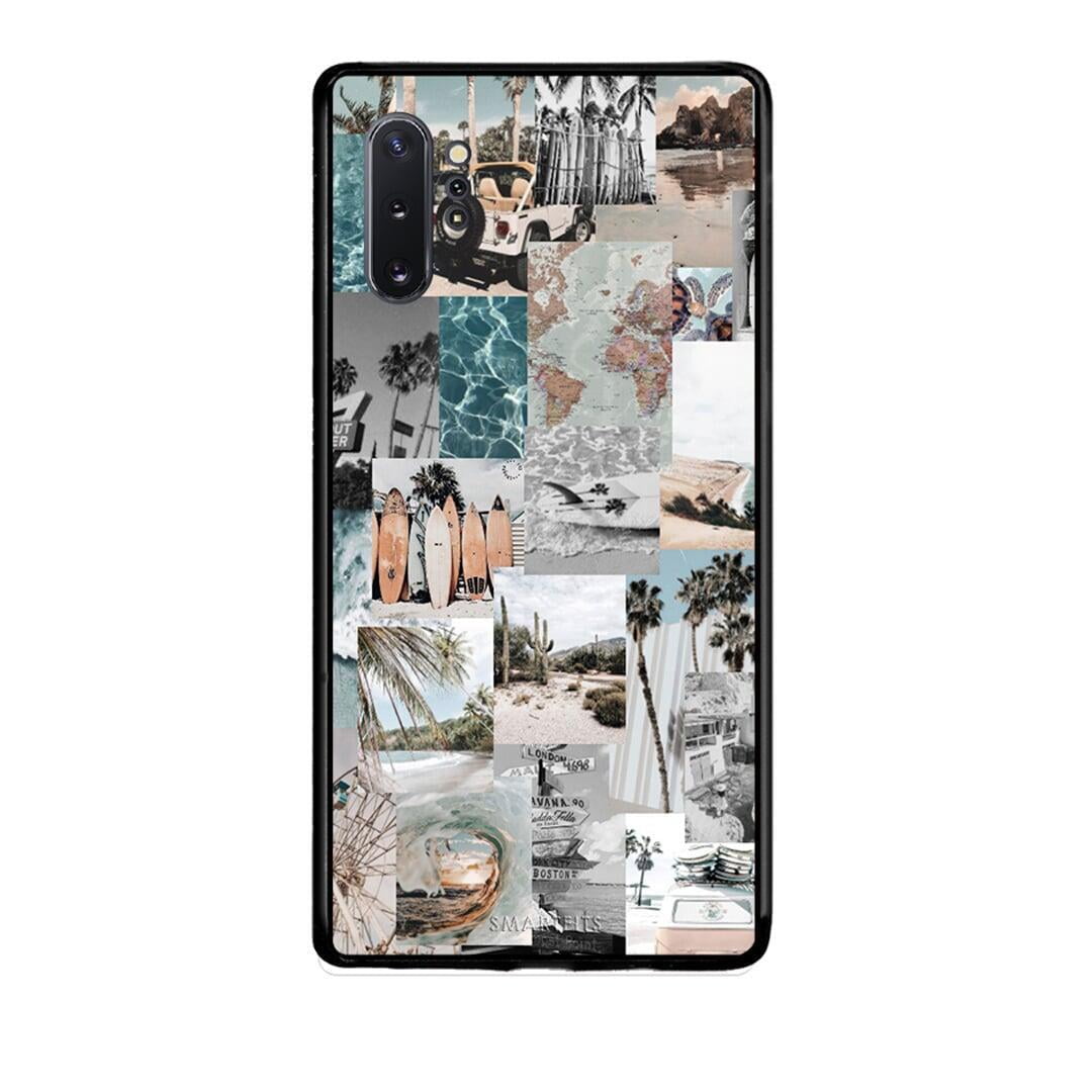 Samsung Note 10+ Retro Beach Life Θήκη από τη Smartfits με σχέδιο στο πίσω μέρος και μαύρο περίβλημα | Smartphone case with colorful back and black bezels by Smartfits