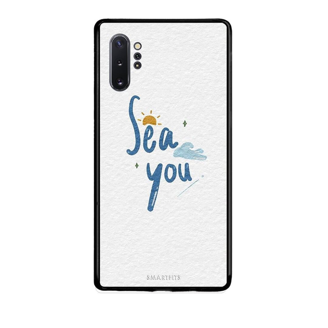 Samsung Note 10+ Sea You Θήκη από τη Smartfits με σχέδιο στο πίσω μέρος και μαύρο περίβλημα | Smartphone case with colorful back and black bezels by Smartfits