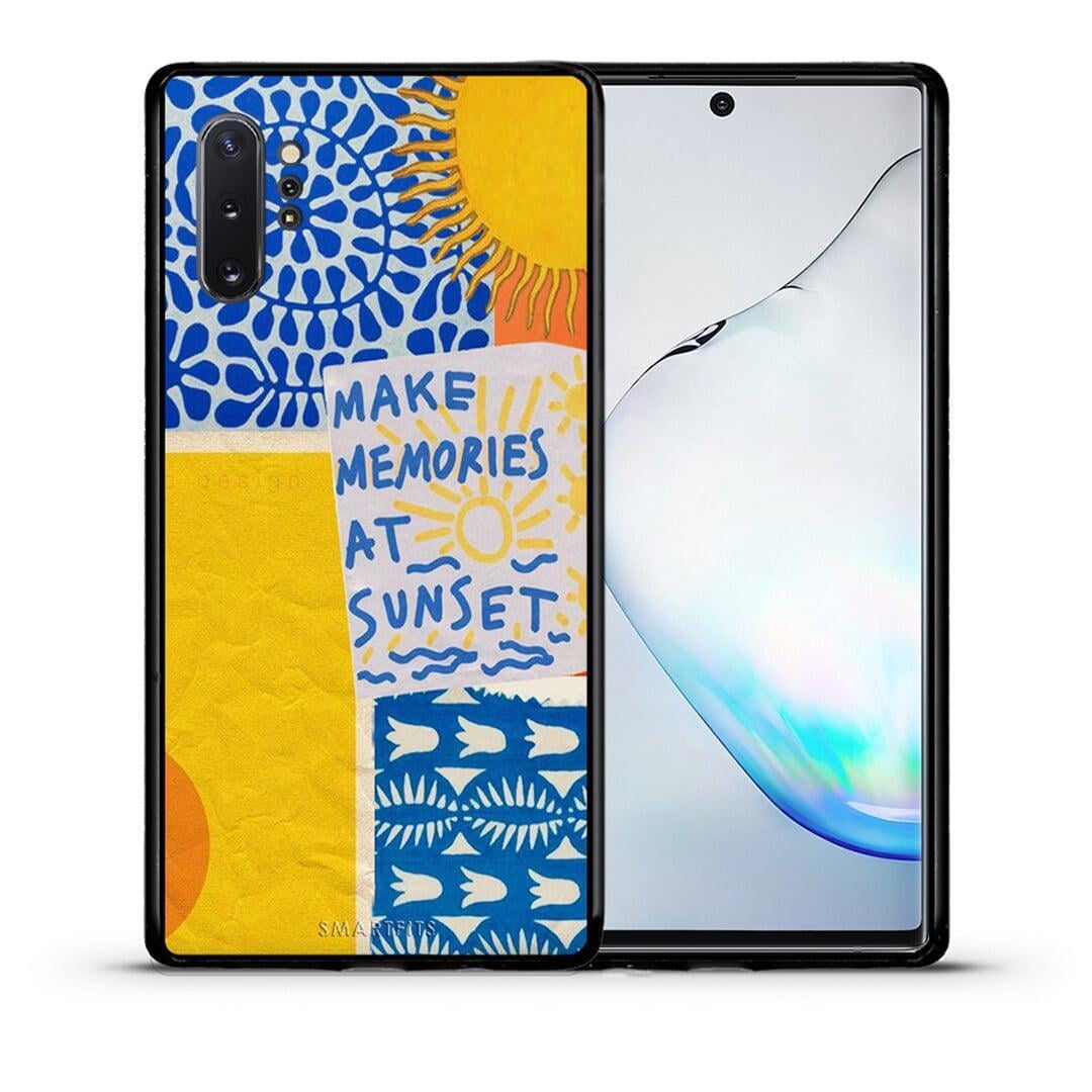 Θήκη Samsung Note 10+ Sunset Memories από τη Smartfits με σχέδιο στο πίσω μέρος και μαύρο περίβλημα | Samsung Note 10+ Sunset Memories case with colorful back and black bezels