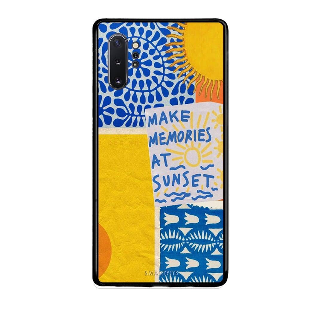 Samsung Note 10+ Sunset Memories Θήκη από τη Smartfits με σχέδιο στο πίσω μέρος και μαύρο περίβλημα | Smartphone case with colorful back and black bezels by Smartfits