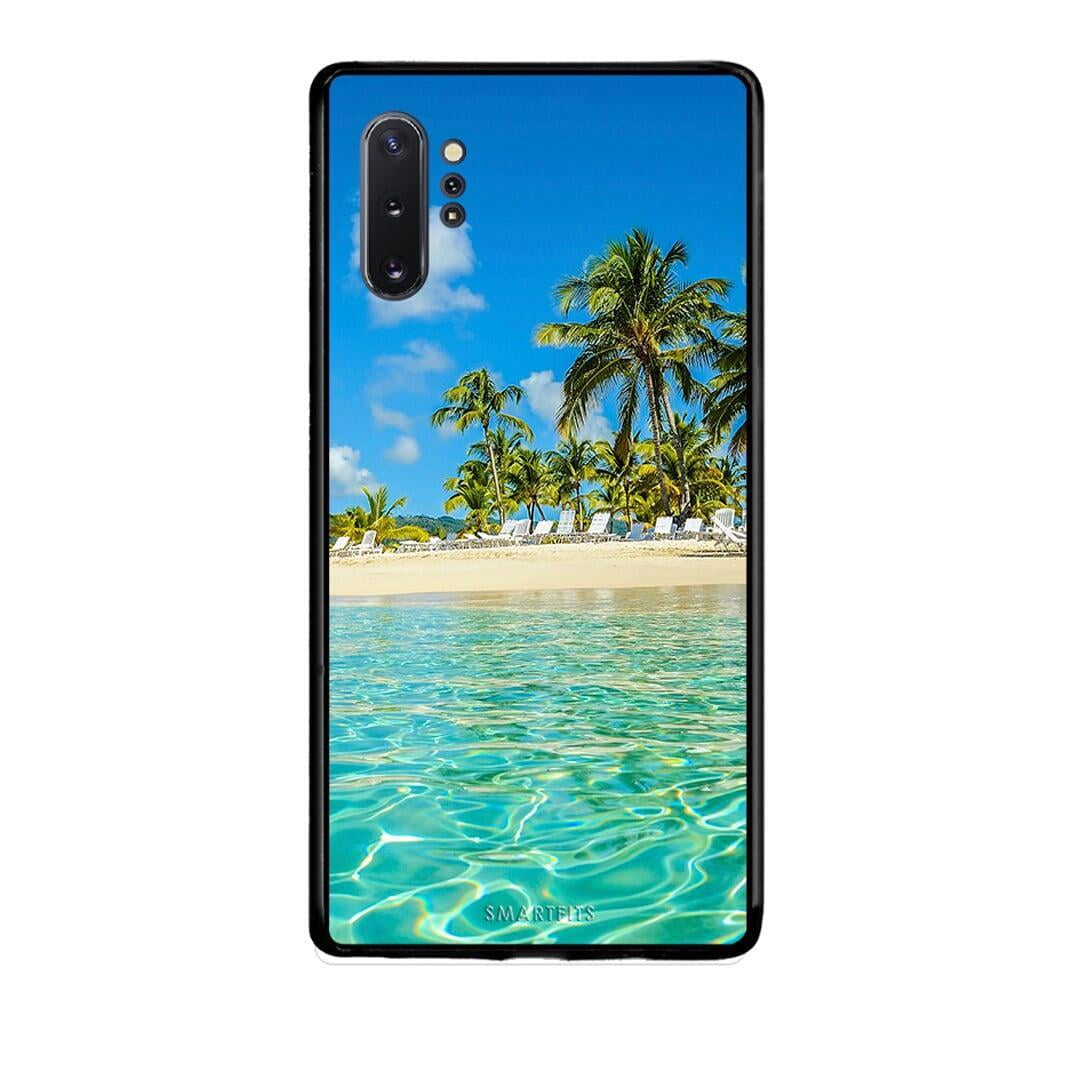 Samsung Note 10+ Tropical Vibes Θήκη από τη Smartfits με σχέδιο στο πίσω μέρος και μαύρο περίβλημα | Smartphone case with colorful back and black bezels by Smartfits