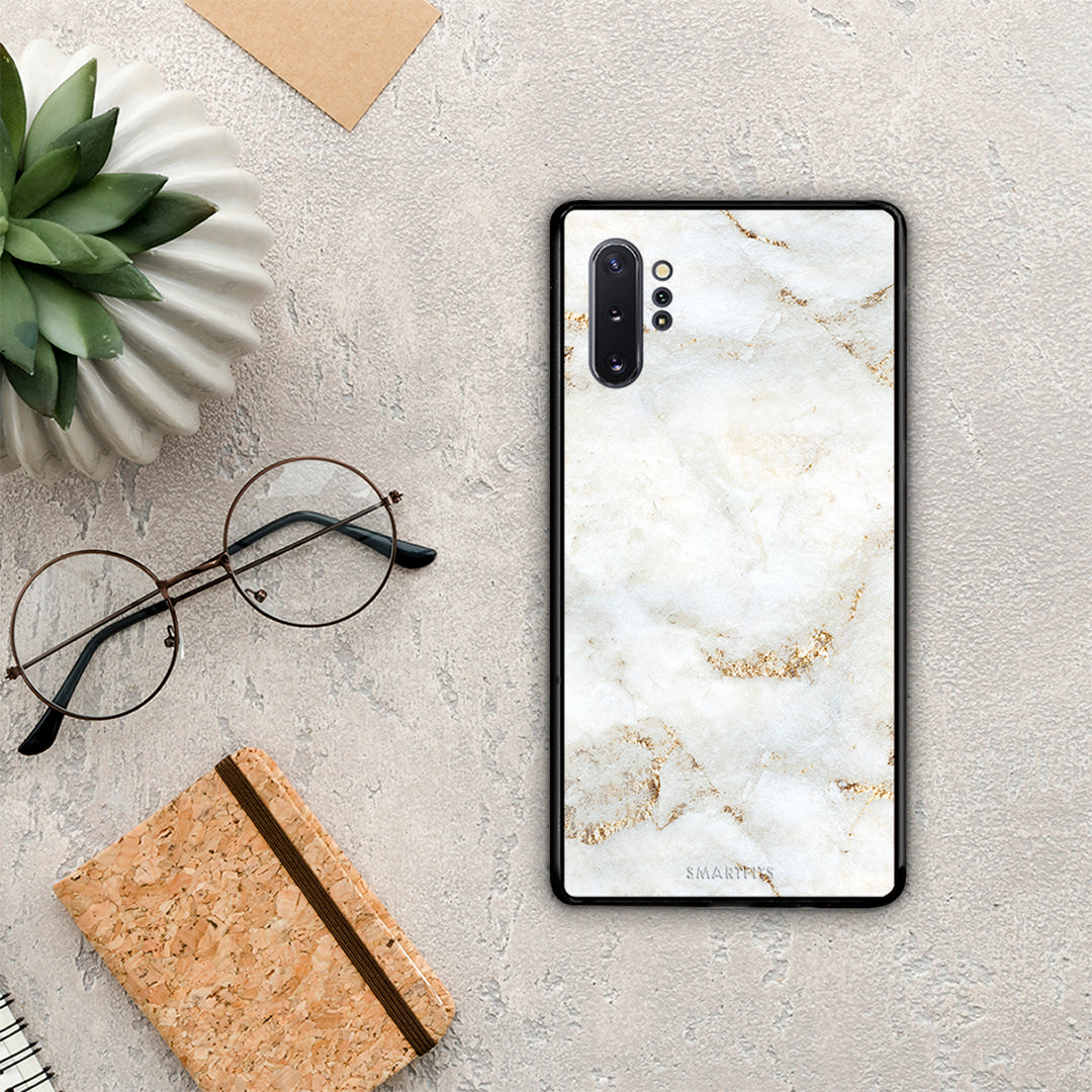 White Gold Marble - Samsung Galaxy Note 10+ case