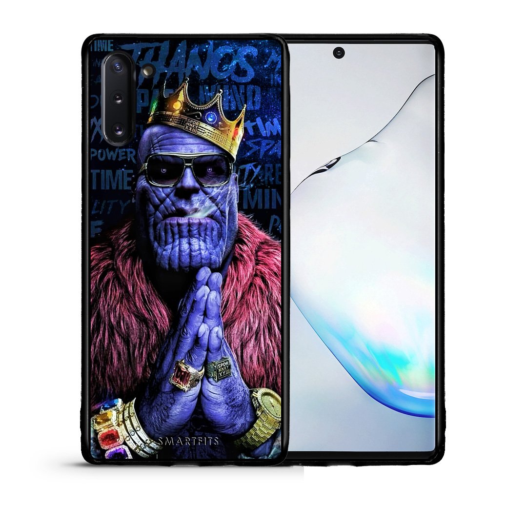 Θήκη Samsung Note 10 Thanos PopArt από τη Smartfits με σχέδιο στο πίσω μέρος και μαύρο περίβλημα | Samsung Note 10 Thanos PopArt case with colorful back and black bezels