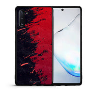 Thumbnail for Θήκη Αγίου Βαλεντίνου Samsung Note 10 Red Paint από τη Smartfits με σχέδιο στο πίσω μέρος και μαύρο περίβλημα | Samsung Note 10 Red Paint case with colorful back and black bezels