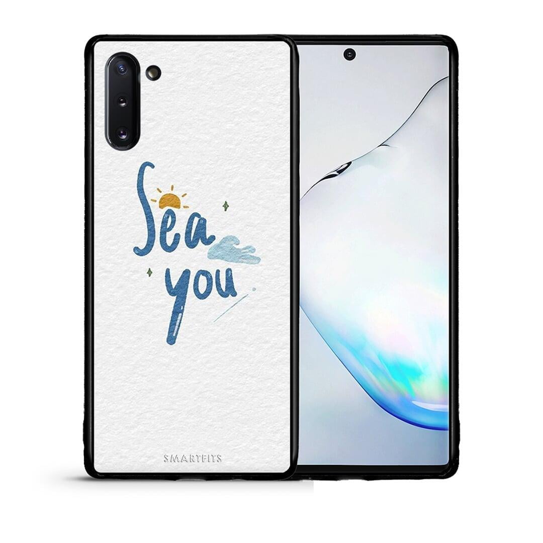 Θήκη Samsung Note 10 Sea You από τη Smartfits με σχέδιο στο πίσω μέρος και μαύρο περίβλημα | Samsung Note 10 Sea You case with colorful back and black bezels