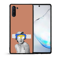 Thumbnail for Θήκη Samsung Note 10 Sim Merilyn από τη Smartfits με σχέδιο στο πίσω μέρος και μαύρο περίβλημα | Samsung Note 10 Sim Merilyn case with colorful back and black bezels