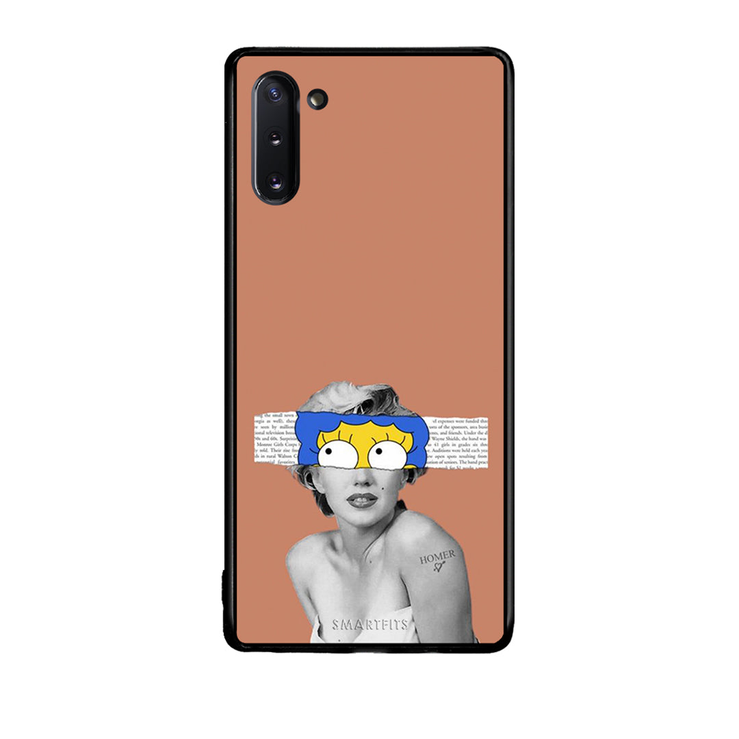 Samsung Note 10 Sim Merilyn θήκη από τη Smartfits με σχέδιο στο πίσω μέρος και μαύρο περίβλημα | Smartphone case with colorful back and black bezels by Smartfits