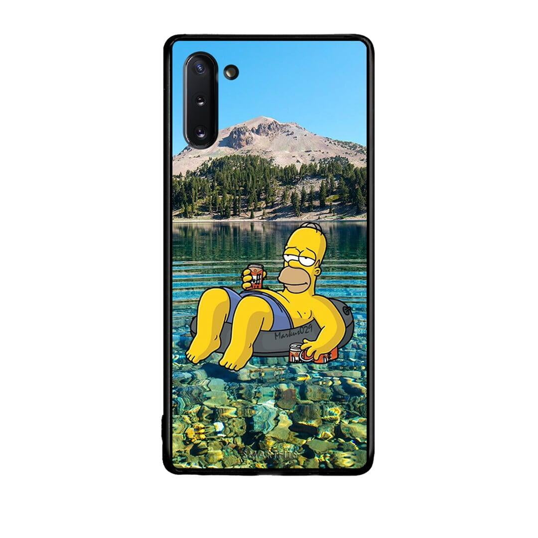 Samsung Note 10 Summer Happiness Θήκη από τη Smartfits με σχέδιο στο πίσω μέρος και μαύρο περίβλημα | Smartphone case with colorful back and black bezels by Smartfits