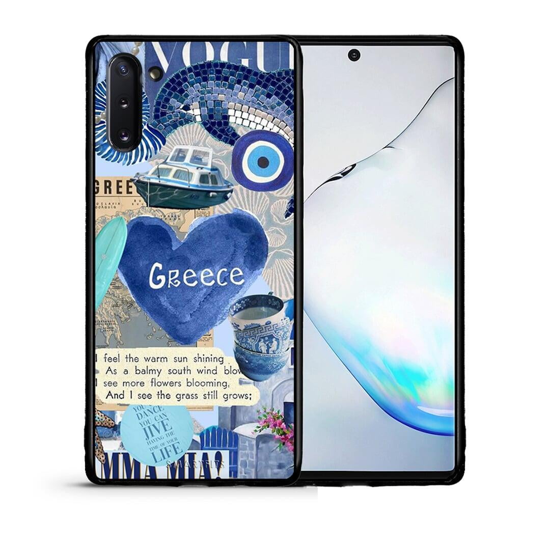 Θήκη Samsung Note 10 Summer In Greece από τη Smartfits με σχέδιο στο πίσω μέρος και μαύρο περίβλημα | Samsung Note 10 Summer In Greece case with colorful back and black bezels