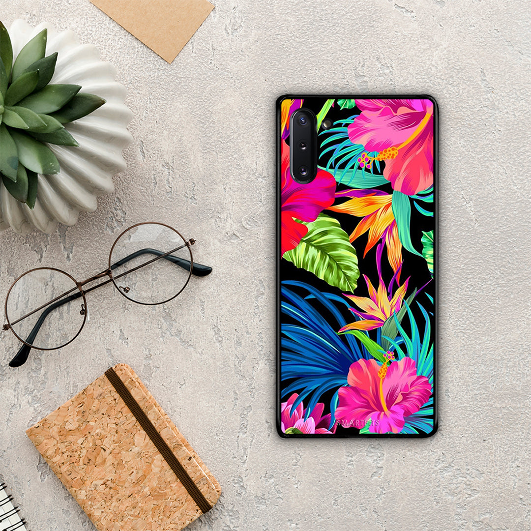 Tropical Flowers - Samsung Galaxy Note 10 Case