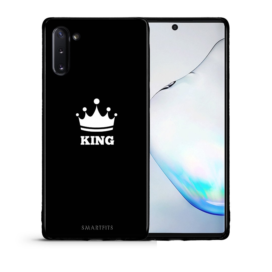 Θήκη Samsung Note 10 King Valentine από τη Smartfits με σχέδιο στο πίσω μέρος και μαύρο περίβλημα | Samsung Note 10 King Valentine case with colorful back and black bezels