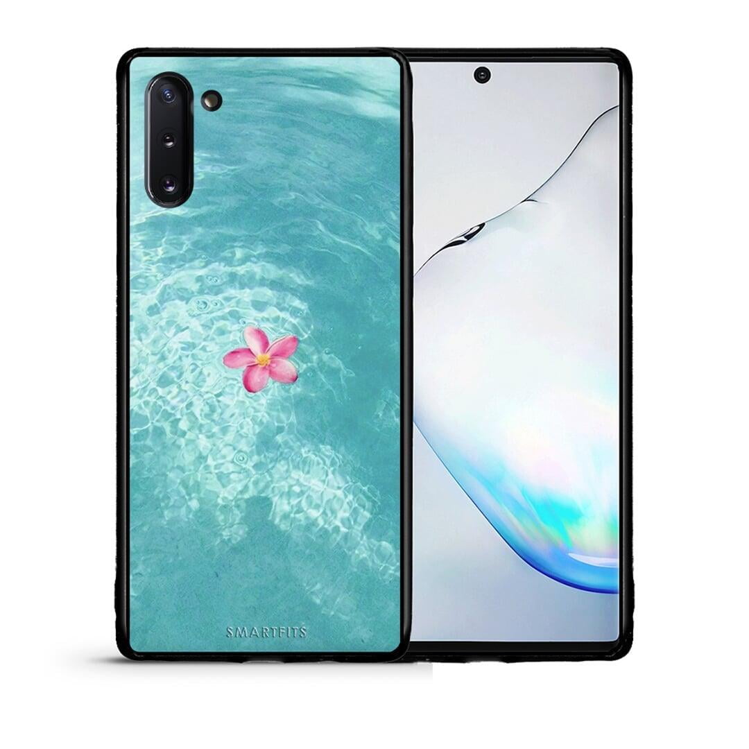 Θήκη Samsung Note 10 Water Flower από τη Smartfits με σχέδιο στο πίσω μέρος και μαύρο περίβλημα | Samsung Note 10 Water Flower case with colorful back and black bezels