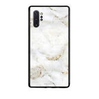 Thumbnail for Samsung Note 10+ White Gold Marble θήκη από τη Smartfits με σχέδιο στο πίσω μέρος και μαύρο περίβλημα | Smartphone case with colorful back and black bezels by Smartfits