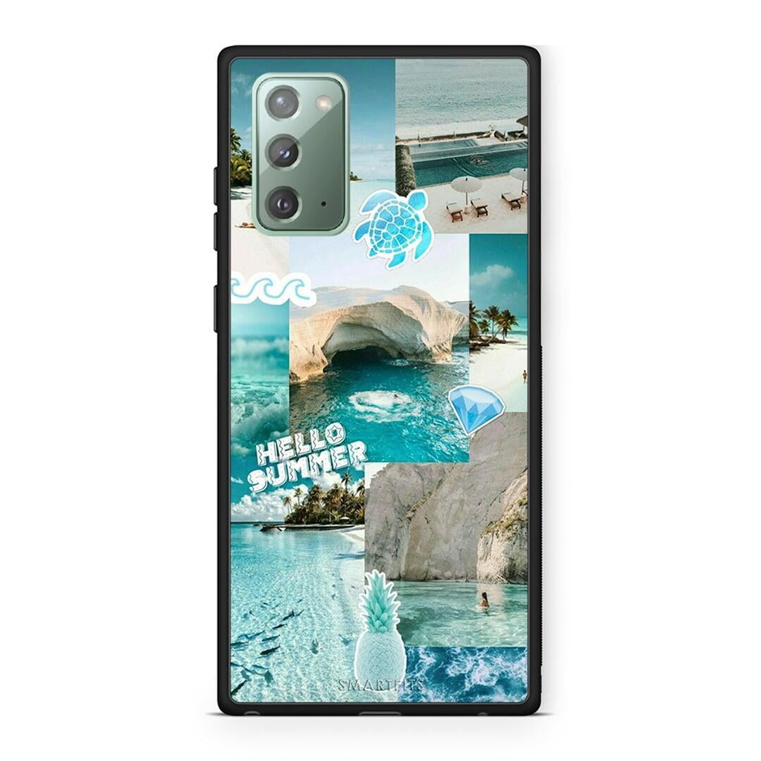 Samsung Note 20 Aesthetic Summer Θήκη από τη Smartfits με σχέδιο στο πίσω μέρος και μαύρο περίβλημα | Smartphone case with colorful back and black bezels by Smartfits
