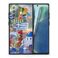 Thumbnail for Θήκη Samsung Note 20 All Greek από τη Smartfits με σχέδιο στο πίσω μέρος και μαύρο περίβλημα | Samsung Note 20 All Greek case with colorful back and black bezels