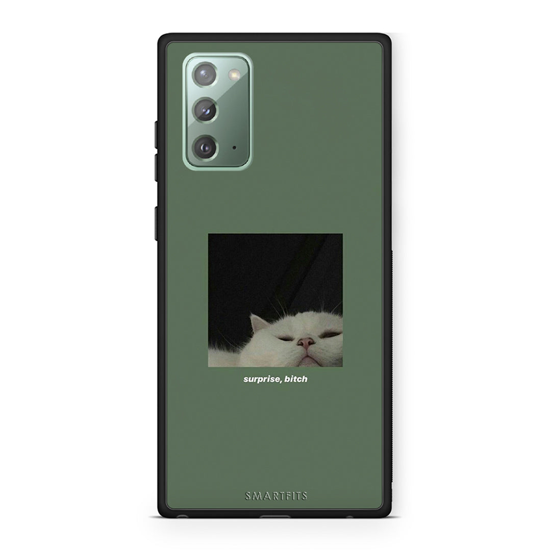 Samsung Note 20 Bitch Surprise θήκη από τη Smartfits με σχέδιο στο πίσω μέρος και μαύρο περίβλημα | Smartphone case with colorful back and black bezels by Smartfits