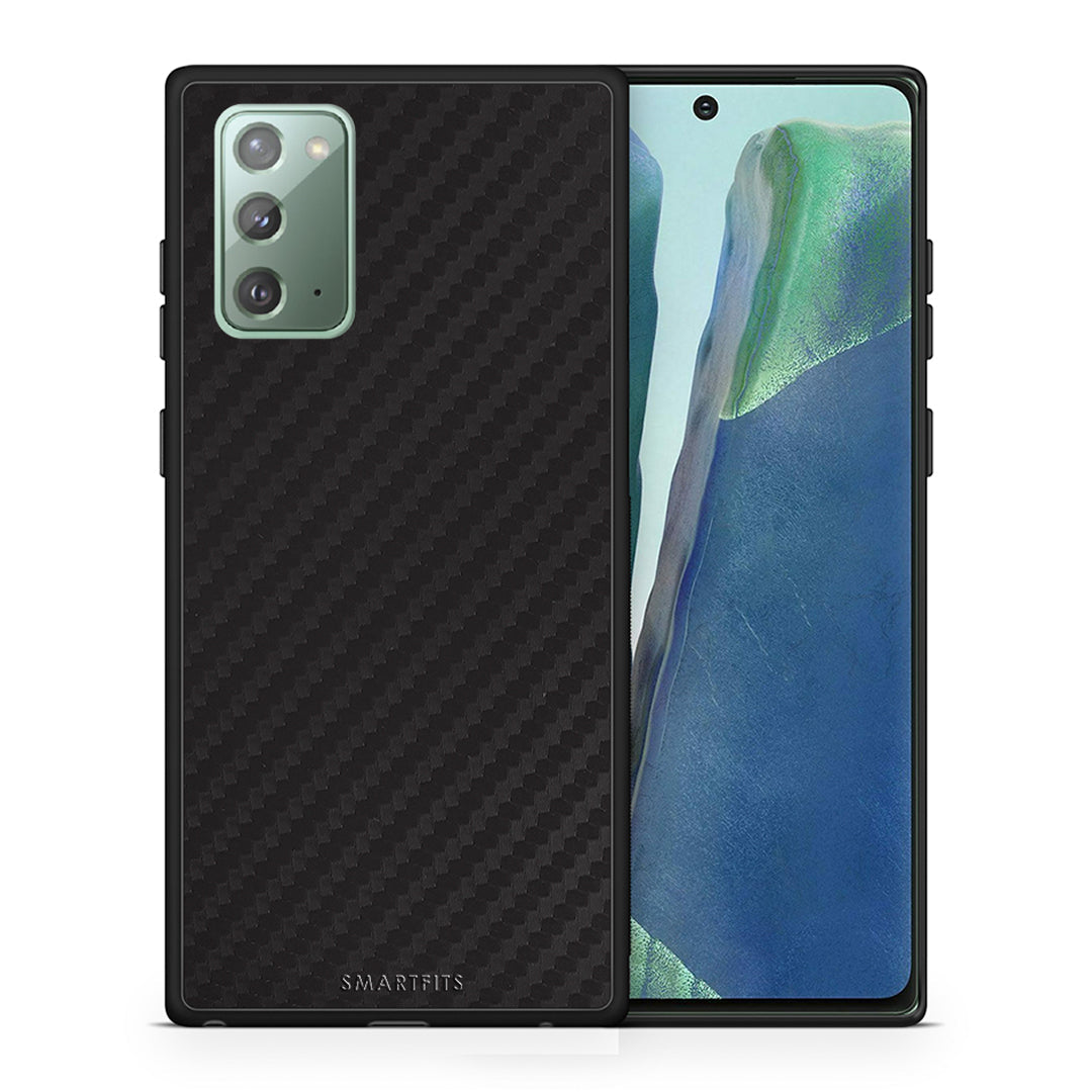 Θήκη Samsung Note 20 Carbon Black από τη Smartfits με σχέδιο στο πίσω μέρος και μαύρο περίβλημα | Samsung Note 20 Carbon Black case with colorful back and black bezels