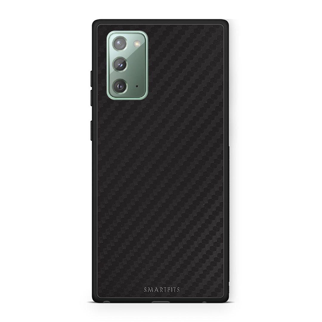Samsung Note 20 Carbon Black θήκη από τη Smartfits με σχέδιο στο πίσω μέρος και μαύρο περίβλημα | Smartphone case with colorful back and black bezels by Smartfits