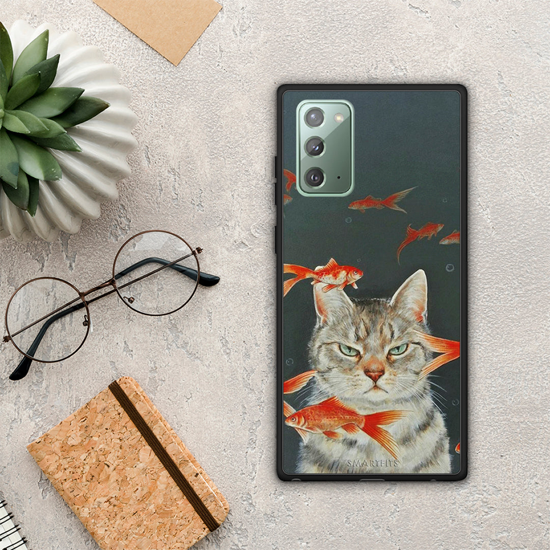 Cat Goldfish - Samsung Galaxy Note 20 case
