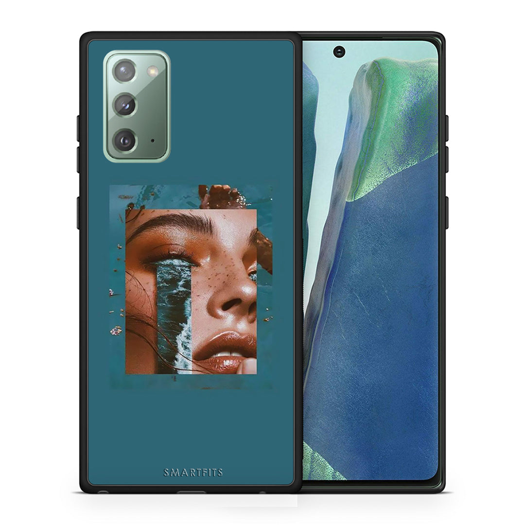 Θήκη Samsung Note 20 Cry An Ocean από τη Smartfits με σχέδιο στο πίσω μέρος και μαύρο περίβλημα | Samsung Note 20 Cry An Ocean case with colorful back and black bezels