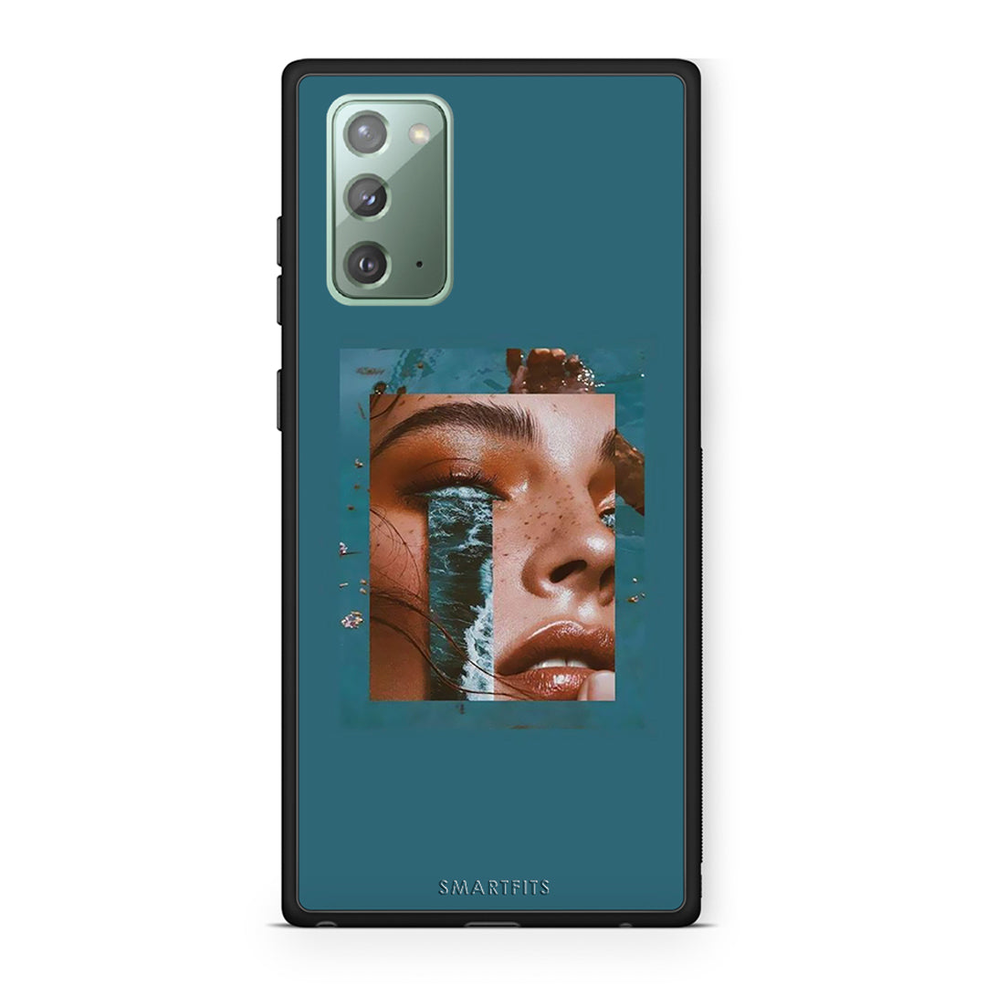 Samsung Note 20 Cry An Ocean θήκη από τη Smartfits με σχέδιο στο πίσω μέρος και μαύρο περίβλημα | Smartphone case with colorful back and black bezels by Smartfits