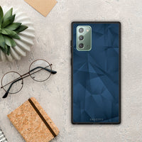 Thumbnail for Geometric Blue Abstract - Samsung Galaxy Note 20 Case