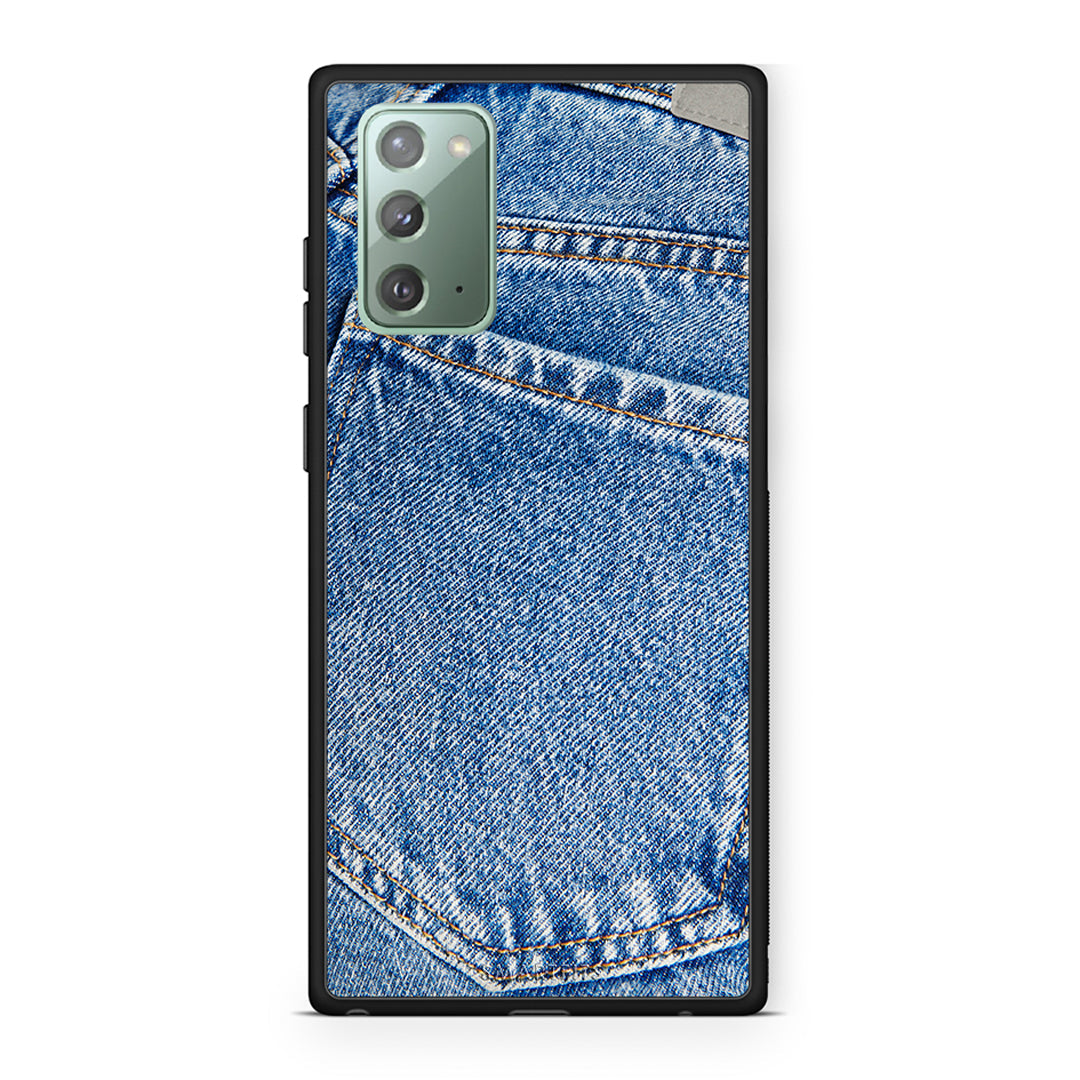 Samsung Note 20 Jeans Pocket θήκη από τη Smartfits με σχέδιο στο πίσω μέρος και μαύρο περίβλημα | Smartphone case with colorful back and black bezels by Smartfits