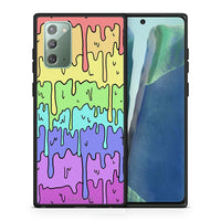Thumbnail for Θήκη Samsung Note 20 Melting Rainbow από τη Smartfits με σχέδιο στο πίσω μέρος και μαύρο περίβλημα | Samsung Note 20 Melting Rainbow case with colorful back and black bezels