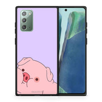 Thumbnail for Θήκη Αγίου Βαλεντίνου Samsung Note 20 Pig Love 2 από τη Smartfits με σχέδιο στο πίσω μέρος και μαύρο περίβλημα | Samsung Note 20 Pig Love 2 case with colorful back and black bezels