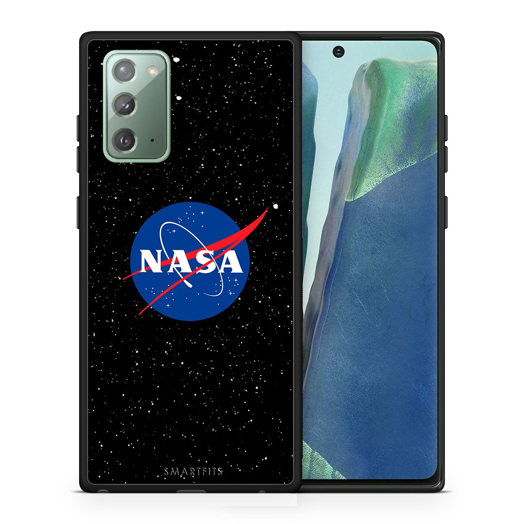 Θήκη Samsung Note 20 NASA PopArt από τη Smartfits με σχέδιο στο πίσω μέρος και μαύρο περίβλημα | Samsung Note 20 NASA PopArt case with colorful back and black bezels