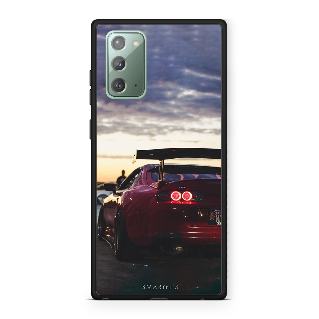 Samsung Note 20 Racing Supra θήκη από τη Smartfits με σχέδιο στο πίσω μέρος και μαύρο περίβλημα | Smartphone case with colorful back and black bezels by Smartfits
