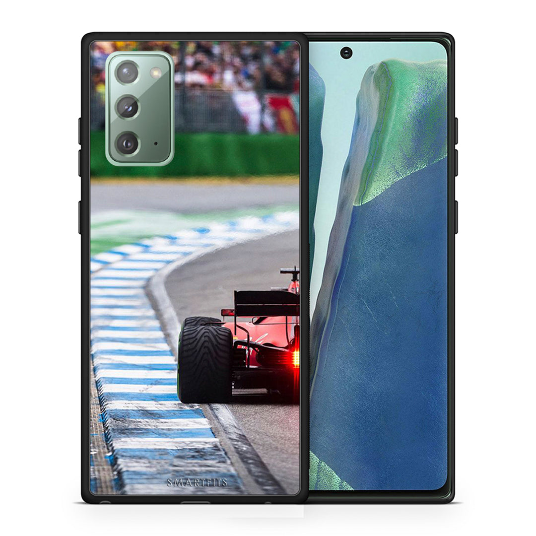 Θήκη Samsung Note 20 Racing Vibes από τη Smartfits με σχέδιο στο πίσω μέρος και μαύρο περίβλημα | Samsung Note 20 Racing Vibes case with colorful back and black bezels