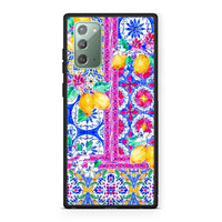 Thumbnail for Samsung Note 20 Retro Spring θήκη από τη Smartfits με σχέδιο στο πίσω μέρος και μαύρο περίβλημα | Smartphone case with colorful back and black bezels by Smartfits