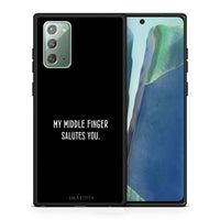 Thumbnail for Θήκη Samsung Note 20 Salute από τη Smartfits με σχέδιο στο πίσω μέρος και μαύρο περίβλημα | Samsung Note 20 Salute case with colorful back and black bezels