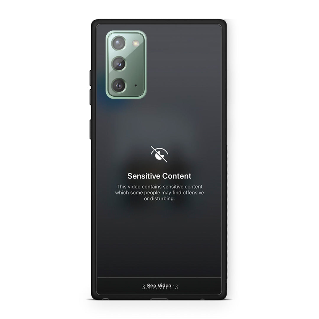 Samsung Note 20 Sensitive Content θήκη από τη Smartfits με σχέδιο στο πίσω μέρος και μαύρο περίβλημα | Smartphone case with colorful back and black bezels by Smartfits