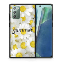 Thumbnail for Θήκη Samsung Note 20 Summer Daisies από τη Smartfits με σχέδιο στο πίσω μέρος και μαύρο περίβλημα | Samsung Note 20 Summer Daisies case with colorful back and black bezels