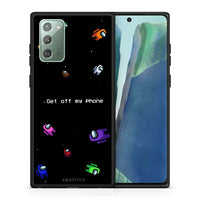 Thumbnail for Θήκη Samsung Note 20 AFK Text από τη Smartfits με σχέδιο στο πίσω μέρος και μαύρο περίβλημα | Samsung Note 20 AFK Text case with colorful back and black bezels
