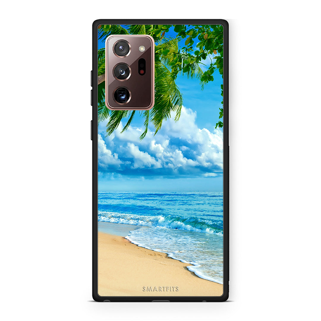 Samsung Note 20 Ultra Beautiful Beach θήκη από τη Smartfits με σχέδιο στο πίσω μέρος και μαύρο περίβλημα | Smartphone case with colorful back and black bezels by Smartfits