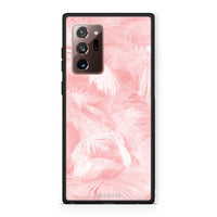 Thumbnail for 33 - Samsung Note 20 Ultra  Pink Feather Boho case, cover, bumper